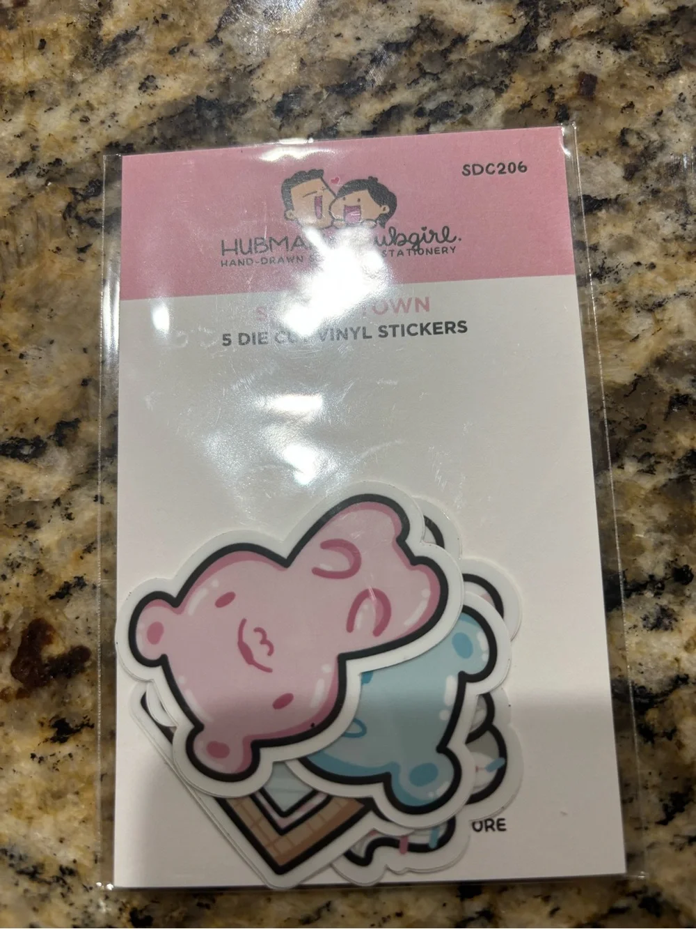 Hubman Chubgirl Sweets Town – 5 Vinyl Stickers NWT